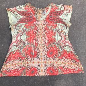 One World V-Neck Top - Women Plus